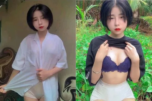 Cô gái tóc ngắn lôi cuốn trong clip bạn quay